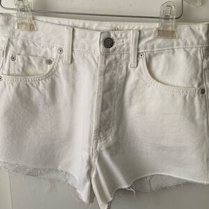 Sz 26 Boyish the Cody white high-waisted denim shorts  Sz 26 NWT